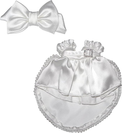 17cm Doll Clothes Wedding Dress Accessories Premium Fashion Outfit for 17cm Dolls (NO Doll)(Wedding Dress/Bow)