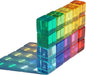 Candywood Rainbow Acrylic Gem Cubes Blocks Children Educational Sensory Training Crystal Toys Baby Learn Color Light Shadow Stacking Toys (20-Pcs)