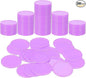 uxcell Plastic Poker Chips, Learning Counters Counting Counters Disk Marker Opaque Game Token for Game Play Math Counting