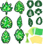 Qyeahkj 36 Set Summer Suncatchers Crafts for Kids DIY Hawaiian Palm Leaves Window Tissue Paper Crafts Kit Green Leaf Hanging Decor for Summer School Home Activity Art Project Birthday Party Favor Gift