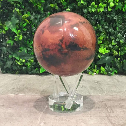 MOVA Mars Globe – 4.5” Rotating Planet Model for Space Decor and Astronomy Gifts | Solar-Powered Motion | No Batteries or Cords Needed