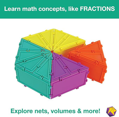 3D Building Set for Learning Math, Includes Many Online Activities, 96-pc, Made in USA