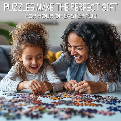 Tucocoo Lovely Little Girl Jigsaw Puzzle 1000 Pieces Puzzles for Adults, Cute Poodle Dog Art Jigsaw Puzzles for Challenging Family Activity Games 27 x 20 inch Colorful DIY Puzzle for Home Decor Gifts