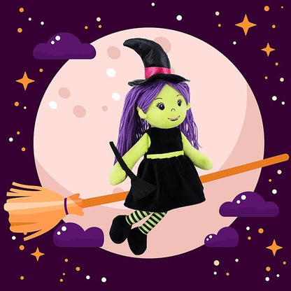 June Garden 14" Snuggle Cutie Sophie - Soft Cuddly Witch Doll - Adorable for Kids & Toddlers - M