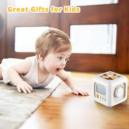 Busy Cube Toy for 1 Year Old Boy, Montessori Toys for 1+ Year Old, Travel Sensory Toys for Toddlers 1-3, Learning Fine Motor Skills| 1st Birthday Gifts Boy 9 12 Months Stocking Stuffers