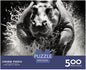 Hippo Thickened Wooden Jigsaw Puzzles 500 Pieces 3D Animal for Adults Fun Education Game Home Decoration Toy Intellectual Game Stress Relief Toy Premium & Durable 500pcs (52x38cm)