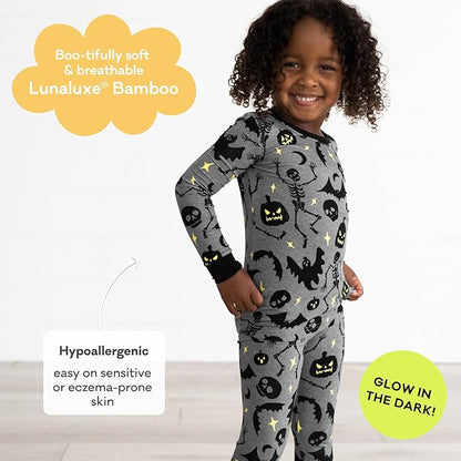 Little Sleepies Two-Piece Pajama Set for Boys & Girls, Soft Viscose from Bamboo Toddler Pajamas for Kids, Family Matching PJs
