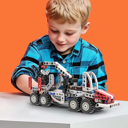22-in-1 Building-Block technic-Cars-Set for Kids 8-12,Racing Cars, Motorcycles, Tractors, Helicopters, Robots Brick-Kits Compatible with Lego-technic, STEM-Toys for Gifts for Boys & Girls