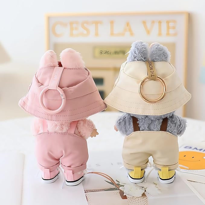 17cm Doll Clothes Set (No Doll), 4 Pieces Outfit Set for 6.7inch Dolls Dress Suit, Fashion Dress Up Hat Clothes Shoes Accessories for 1st/2nd/3rd Gen Dolls Play & Display Blue