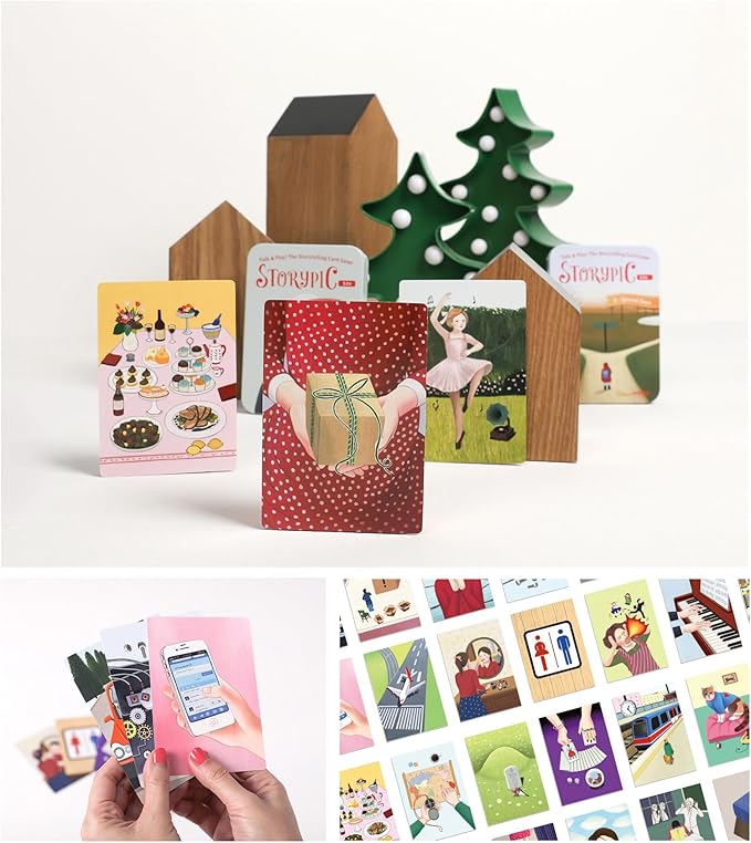 [Storypic] Storypic Lite, Storytelling Cards, Tool for Creating Enjoyable Stories, Versatility for Use, Story Literacy Cards, for All Ages, 3.46 x 4.96 inch (C : Fantasy)