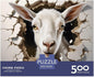 Sheep Adults Fun 500 Piece 3D Animal Thickened Wooden Jigsaw Puzzles Home Decoration Stress Relief Toy Toy Intellectual Game Education Game Challenge Educational 500pcs (52x38cm)