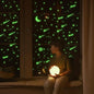 Glow in The Dark Stickers for Ceiling,447PCS Lasting and Bright Glow Stars,3D Glowing Star,Luminous Moon and Stars Decor,Decals for Kids Room.Party Birthday Gift.Green