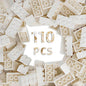 Classic Building Bricks 2x4, Compatible with Lego Parts and Pieces 3001, 110 Piece Bulk Building Block, Creative Building Block for Age 6+ Boys Girls and Bulk Enthusiast (White)