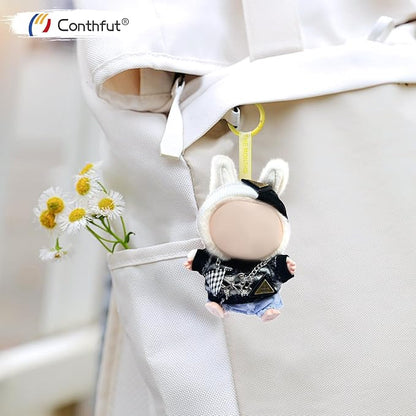 Doll Clothes,17cm/15cm Dolls Outfit Set,Accessories for Doll,Stylish Clothes Set Dress Up (No Doll)(Black)