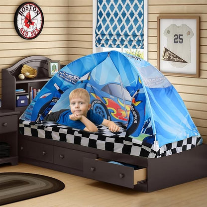 Kid Bed Tent -Twin Play Tent Baby Toddlers Dream Playhouse for Bedroom Decor Indoor Games Twin Size Bed Canopy by CRAWLBO