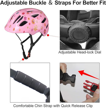 GLAF Baby Bike Helmet Toddler Helmets for 1 Year Old and up Infant Girls Boys Multi Sport Adjustable for Scooter Bicycle Kids Youth Child Skateboard Safety Cycling