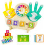Toddler Learning Toys 3-5, Educational Games with Visual Timer for Kids 5-7, Montessori Number Counting Toys, Math Manipulatives, Preschool Kindergarten School Supplies, Birthday Gifts for 2 3 4 5 6 7