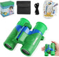 Binoculars for Kids,Compact and Portable 8x21 Kids Binoculars with Shoulder Strap, Storage Bag, 50 Birds Cartoon Stickers,Gift for 2-8 Years Boys and Girls,Suitable for Birdwatching, Camping