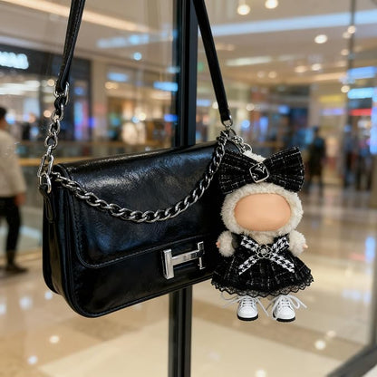 Clothes for LABUBU 17cm Doll (NO Doll)（NO Shoes, Outfit for LABUBU, Dress and Hairpin Set for LABUBU Dress Up, Fashion and Premium Dolls Accessories for LABUBU (Style M)