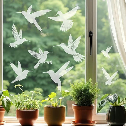 Bird Window Clings Static Cling Window Decals, 1PCS Anti Collision Bird Deterrent Rainbow Stickers, Reusable, Rainbow Non-Adhesive Prismatic Decorative Home Decor