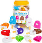 Ice Cream Toy Set - Number & Shape Sorting Stacking Bucket for Toddlers - Educational Counting Color Recognition - Montessori Math Learning Toys for Kids Ages 3+Year Old