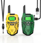 Walkie Talkies for Kids Rechargeable, Long Range 2 Way Radio, Outdoor Camping Games Toy Birthday Xmas Gift for Boys Age 7-12, 2 Pack