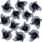 Dance Scarves 12 Pcs Juggling Scarves for Kids Play Silk Scarve for Babies Toddlers Children Movement Learning Education Musical Accessories Colorful Scarfs Magic Tricks Performance(Black)