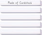 Chell White Sentence Strips Cardstock 3” x 24”, Thick Ruled Word Writing Paper for Teacher Supplies, Classroom and Home, Pack of 100