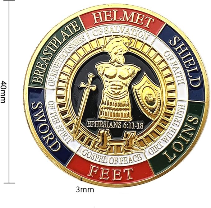 Armor of God Challenge Coin Collector's Medallion (Pack of 6)