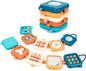 Montessori Busy Board for Toddlers 1-3 | Certified Travel Sensory Toy | Fine Motor Skills Activity Cube for Airplane, Classroom & Home Learning