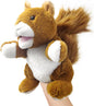 Hand Puppets,10" Squirrel Hand Puppet for Kids,Hand Puppets for Toddlers 1-3 and Kids with Movable Mouth,Sloth Stuffed Animal Plush Puppets Toy Gift for Interactive Storytelling (Squirrel)