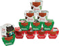 BUZZY Seeds Kids Holiday Mini Spruce Kit, 12-Pack Terracotta Pots with Bear, Penguin and Snowman Designs, All-in-One Tree Seed Starter Set, Stocking Stuffer, Children's, Party Favor
