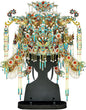Piececool 3D Metal Puzzles for Adults, Chinese Kingfisher Phoenix Tiara Model Kits DIY Hobbies Crafts for Adult Difficult 3D Puzzles for Women, Home Decor Family Time Best Gifts