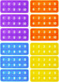 12Pcs Ten Frame Popper, Math Fidget Sensory Counting Toys, Educational Toy for Kids Classroom Group Learning Activities