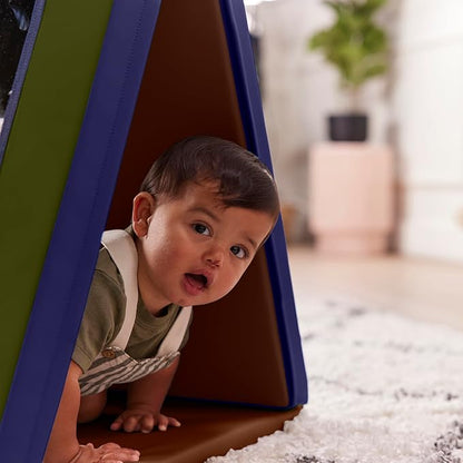 ECR4Kids SoftZone Folding Floor Mirror, Sensory Toy, Earthtone