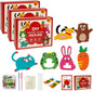 TwiggleStuff Sewing Kits for Kids, Doll Sewing Toys, 6Pcs Easy DIY Sewing Kit for Girls and Boys (3 Sets)