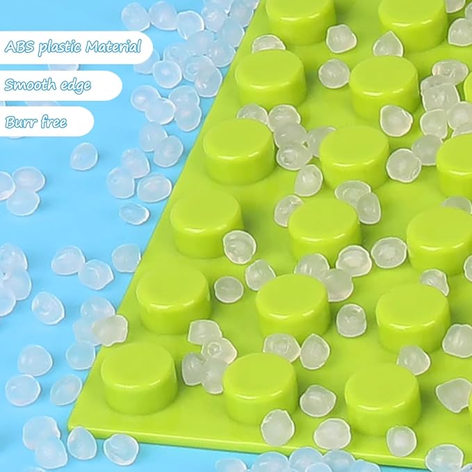 130 Pieces Classic Building Plate, 3 Color with 11 Size Building Plate Base Plate, Compatible with Lego Parts and Pieces, for Most Brands (White, Yellow, Orange)