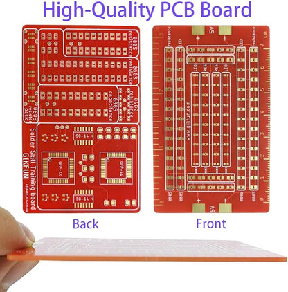 Gikfun Advanced DIY SMD/SMT Soldering Practice Kit - Electronics Engineer Student Skill Training Board with Components EK2165