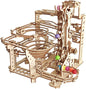 Wooden Marble Run 3D Puzzle - Wood Crafts Mechanical Marble Run Assembly Building Model Kits - Wooden Puzzle DIY Brain Teaser Puzzles - Christmas Birthday Gifts for Adults & Teens
