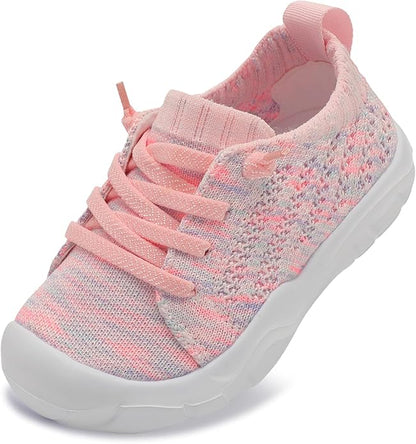 JIASUQI Toddler Shoes for Boys Girls Slip on Sneakers Wide Toe Walking Shoes Toddler Sock Shoes