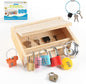 Montessori Toys for 3 4 5 Year Old,Montessori Lock and Key Toy Set,Wooden Montessori Materials,Kids Tool Set,Preschool Learning Sensory - Fine Motor Skills - STEM Toys