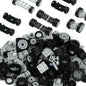 Wheels and Axles Set, Car Parts Chassis Pieces Tires Building Blocks, Compatible with Classic Bricks Toys