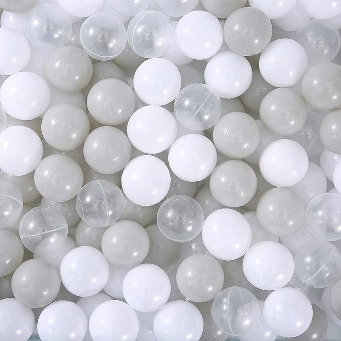 MoonxHome Ball Pit Balls for Toddlers, BPA Free Crush Proof Plastic Toy Balls for Ball Pit, Children's Pool Water Toys, Macaron Ocean Balls for Play Tent 2.15 Inch Pack of 100…