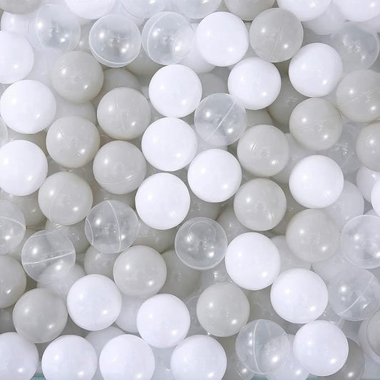 MoonxHome Ball Pit Balls for Toddlers, BPA Free Crush Proof Plastic Toy Balls for Ball Pit, Children's Pool Water Toys, Macaron Ocean Balls for Play Tent 2.15 Inch Pack of 100…