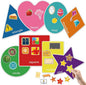 BelleAngle Shape Sorters for Toddlers, Shape Puzzle and Matching Games Set for Kids Learning Sorting Toys with 8 Sorting Mats and 48 Everyday Objects for Preschool Classroom Must Haves Decor