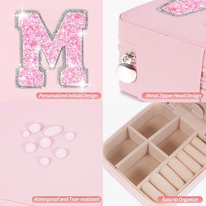 Travel Jewelry Case - Mothers Day Gifts for Mom,Mom Gifts from Daughter,Gifts for Mom,Gifts for Wife Sister Her,Birthday Gift for Mom,Mother in Law Gift,Mama Gifts Idea | Pink,M