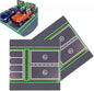 Parking Lot Baseplate 10" x 10" - Building Brick Base Plate Compatible for All Major Brands,for City Roads, Towns and Garages Kids Blocks Toy (2 Parking lot baseplate)