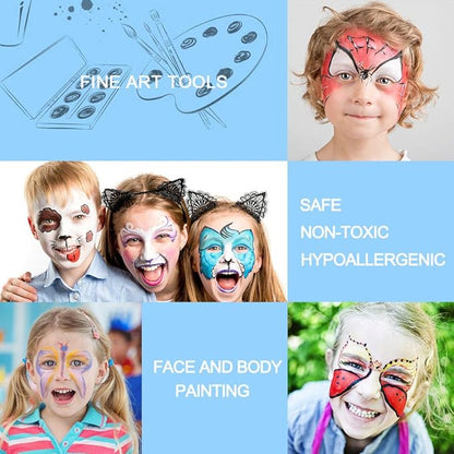 Tempera Paint Sticks, Washable Paint Sticks for Kids, Quick Drying & No Mess, Non-Toxic, Best Art Birthday Gifts for Kids (12 Colors)