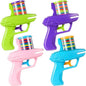 Sumind 4 Pcs Foam Disc Shooter Zip Shot Shooter Disc Launcher (Orange,Green,Red,Light Blue)