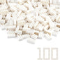 Feleph 100pcs 2x4 Bricks White Pieces Parts Classic Building Blocks Creative Play Set Toy Accessories Combine with 3001 Major Brick Brands